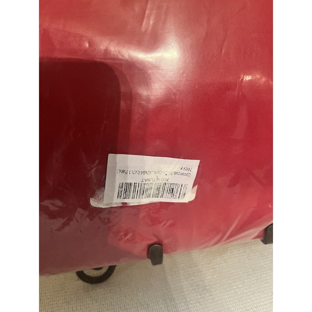 Deconovo Red Polyester Drapery Panel With Grommets 1 Panel 42x84 - Picture 2 of 3